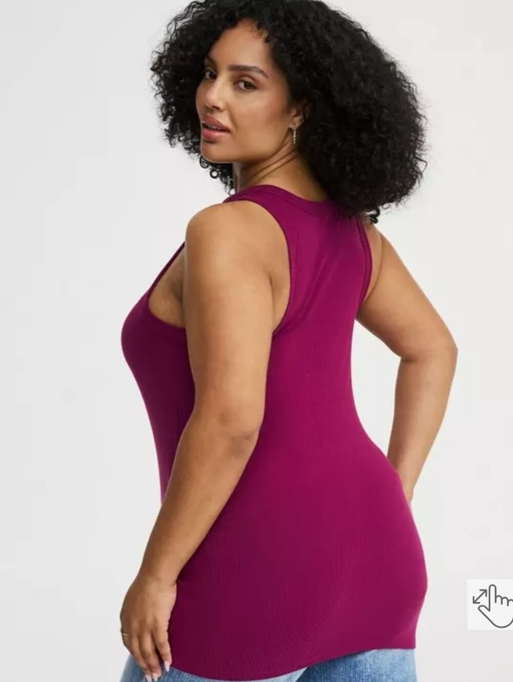 Torrid NWT Super Soft Rib High Neck Tank - Picture 4 of 10